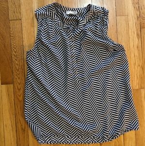 Kenar Large black and white pattern shirt with gold buttons